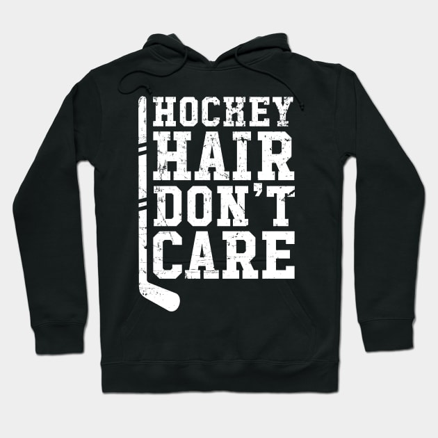 Hockey hair don't care Hoodie by captainmood